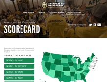 Tablet Screenshot of afpscorecard.org